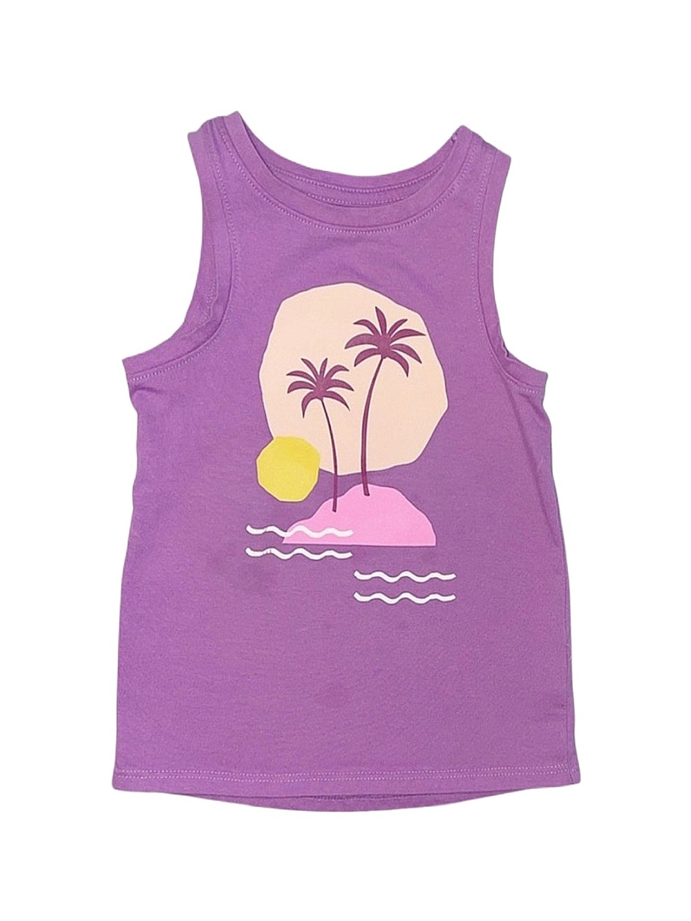 CAT & JACK Toddler Girl Purple Graphic Tank Top Size 2T